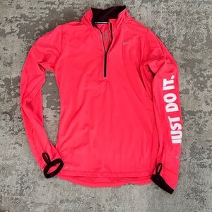 Long sleeve quarter zip shirt